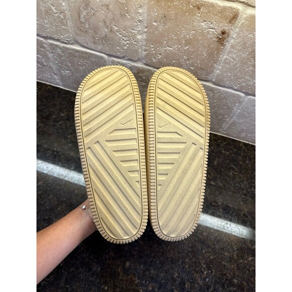 Nike Calm Slide Sesame Platform Sandals M 12 W 13 Like New